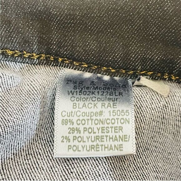 Rag & Bone Women’s Skinny Black Rae Denim Jeans Size 28 W1502K 122BLK - Picture 7 of 10